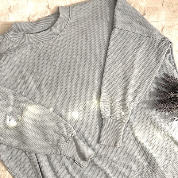 aerie Tops - Aerie Oversized Thermal Sweatshirt